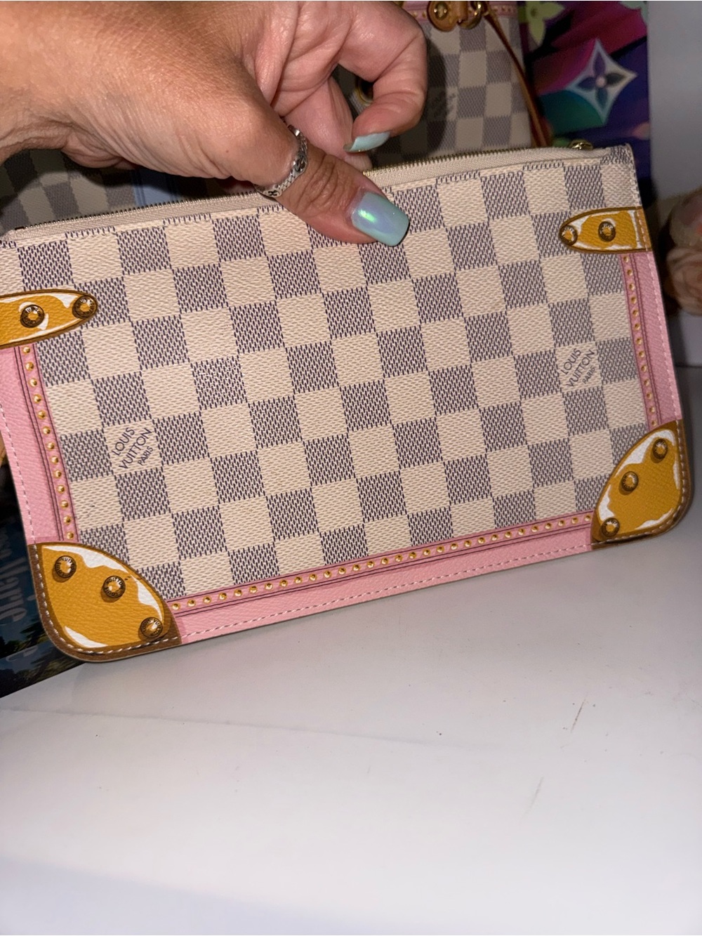 Louis Vuitton limited edition neverfull w pouch - Picture 8 of 12